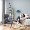 Relaxdays Bambukinis rankšluosčių stovas su lentyna