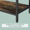 Relaxdays Rankšluosčių stovas ir lentyna, 100x82x29 cm, ruda, metalas ir MDF