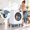 Relaxdays Reguliuojamas buitinės technikos pagrindas su ratukais ir atramomis skalbimo mašinai