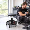 Relaxdays Reguliuojamo aukščio dirbtuvės kėdė, iki 120 kg