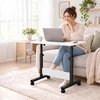 Relaxdays Reguliuojamo aukščio nešiojamojo kompiuterio stalas ant ratukų, C formos