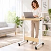 Relaxdays Reguliuojamo aukščio nešiojamojo kompiuterio stalas ant ratukų