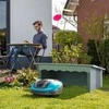 Relaxdays Robotinės vejapjovės stogelis medinis