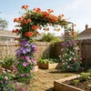 Relaxdays Rose Arch 220x200x38 cm Juodas metalas