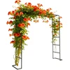 Relaxdays Rose Arch 220x200x38 cm Juodas metalas
