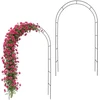 Relaxdays Rose Arch 240x140x38 cm Juodas plienas