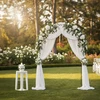 Relaxdays Rose Arch 240x140x38 cm Juodas plienas