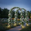 Relaxdays Rose Arch 240x140x38 cm Juodas plienas