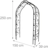 Relaxdays Rose Arch modulinis 8 viename, metalas
