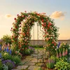 Relaxdays Rose Trellis 3-arkių juodas metalas