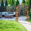 Relaxdays Juoda rožių arka 255 cm aukščio