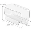 Relaxdays Šaldytuvo butelių organizatorių rinkinys, 10.5x11x20.5 cm, permatomas, plastikas
