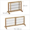 Relaxdays Natūraliai rudos spalvos saugos varteliai 56 cm