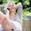 Relaxdays Metalinė ir ratano saulės lempa