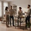 Relaxdays Vyno vežimėlis
