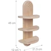 Relaxdays Sieninės lentynos, 2 vnt., boho stiliaus, medis