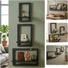 Relaxdays Sieninės lentynos, rinkinys iš 3 vnt., MDF, metalas