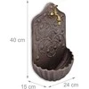 Relaxdays Sieninis fontanas, 40x24x15 cm, Rudas