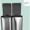 Relaxdays Šiukšliadėžė, 3 skyriai, 60 l