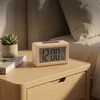 Relaxdays Skaitmeninis žadintuvas iš ąžuolo medienos