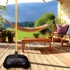 Relaxdays Skėčio pagrindas, 21x44x42 cm, juodas, plastikas