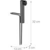 Relaxdays Skėtis Spike 32x13x3 cm Pilka Plienas