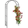 Relaxdays Sodo arka, 224x110x41 cm, juoda, metalas