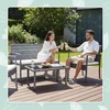 Relaxdays 4 dalių rotango sodo komplektas