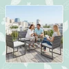 Relaxdays 4 dalių rotango sodo komplektas