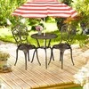 Lauko baldų komplektas Relaxdays Sodo bistro komplektas, 65x60 cm, Aliuminis