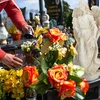 Relaxdays Sodo statulėlė stovintis angelas