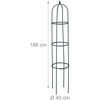 Kodustaar Apvalus sodo obeliskas 188 cm tamsiai žalias