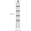 Relaxdays 2 sodo obeliskų rinkinys 188 cm juodos spalvos