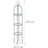 Relaxdays 2 sodo obeliskų rinkinys 200 cm žalias