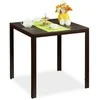 Relaxdays Sodo stalas, 74.5x77.5x77.5 cm, rudas