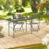 Relaxdays Pilkas sulankstomas sodo stalas 4 žmonėms