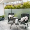 Relaxdays Sodo stalas, 74x60 cm, rudas