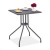 Relaxdays Sodo stalas, 75x61x61 cm, pilka