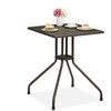 Relaxdays Sodo stalas, 75x61x61 cm, rudas