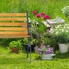 Relaxdays Sodo suoliukas su ketaus rėmu