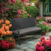 Relaxdays Sodo suoliukas su sėdėjimo pagalvėle