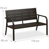 Relaxdays Sodo suoliukas, 78x118x66 cm, Rudas