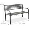 Relaxdays Sodo suoliukas, 82x127,5x59,5 cm, Metalas