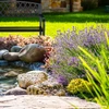Relaxdays Metalinis sodo suoliukas su pintu dizainu