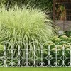 Relaxdays Plastikinė gėlyno tvorelė juoda/balta