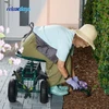 Relaxdays Mobilus sodo vežimėlis su laikymo vieta