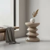Relaxdays Šoninis staliukas ir taburetė Zigzag