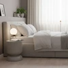 Relaxdays Šoninis staliukas ir taburetė, smėlio laikrodžio formos, metalas