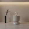 Relaxdays Šoninis staliukas ir taburetė, smėlio laikrodžio formos, metalas