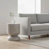 Relaxdays Šoninis staliukas ir taburetė, smėlio laikrodžio formos, metalas